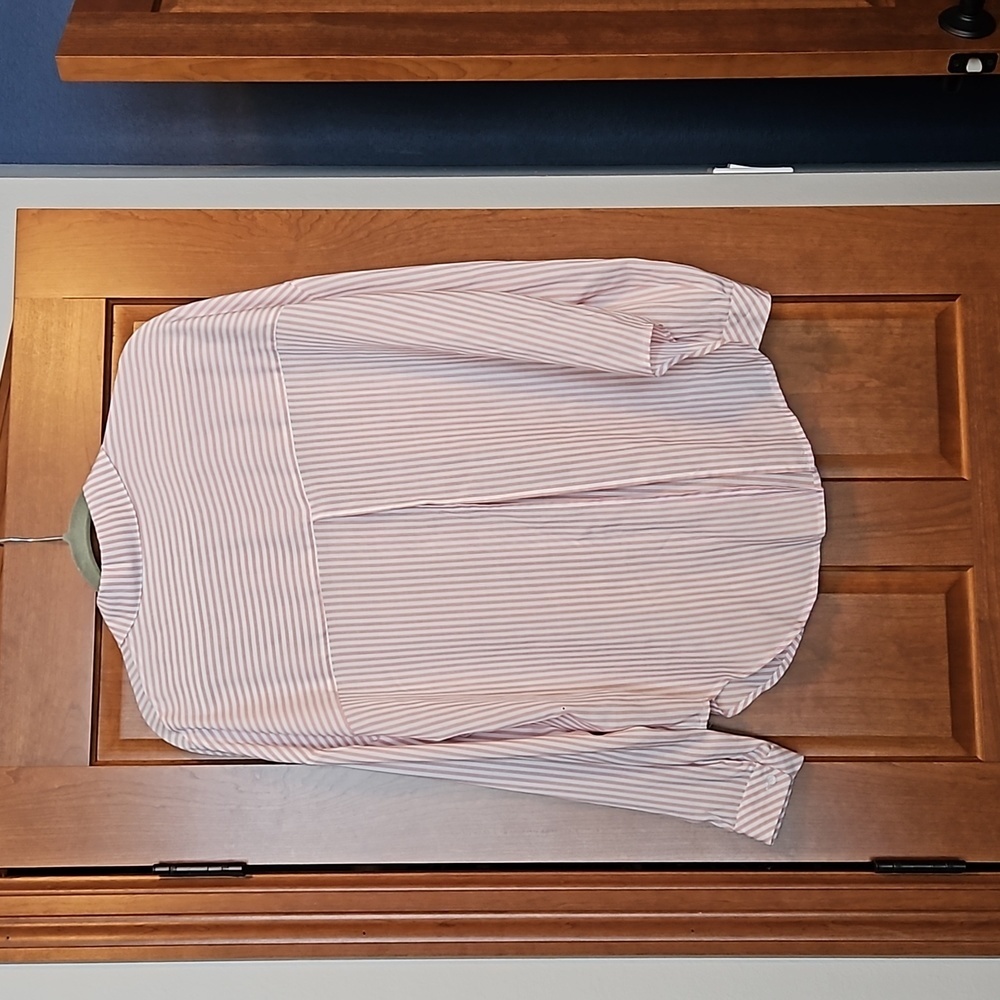 1. STATE Boyfriend Pink Stripe Shirt in EUC - Picture 4 of 8